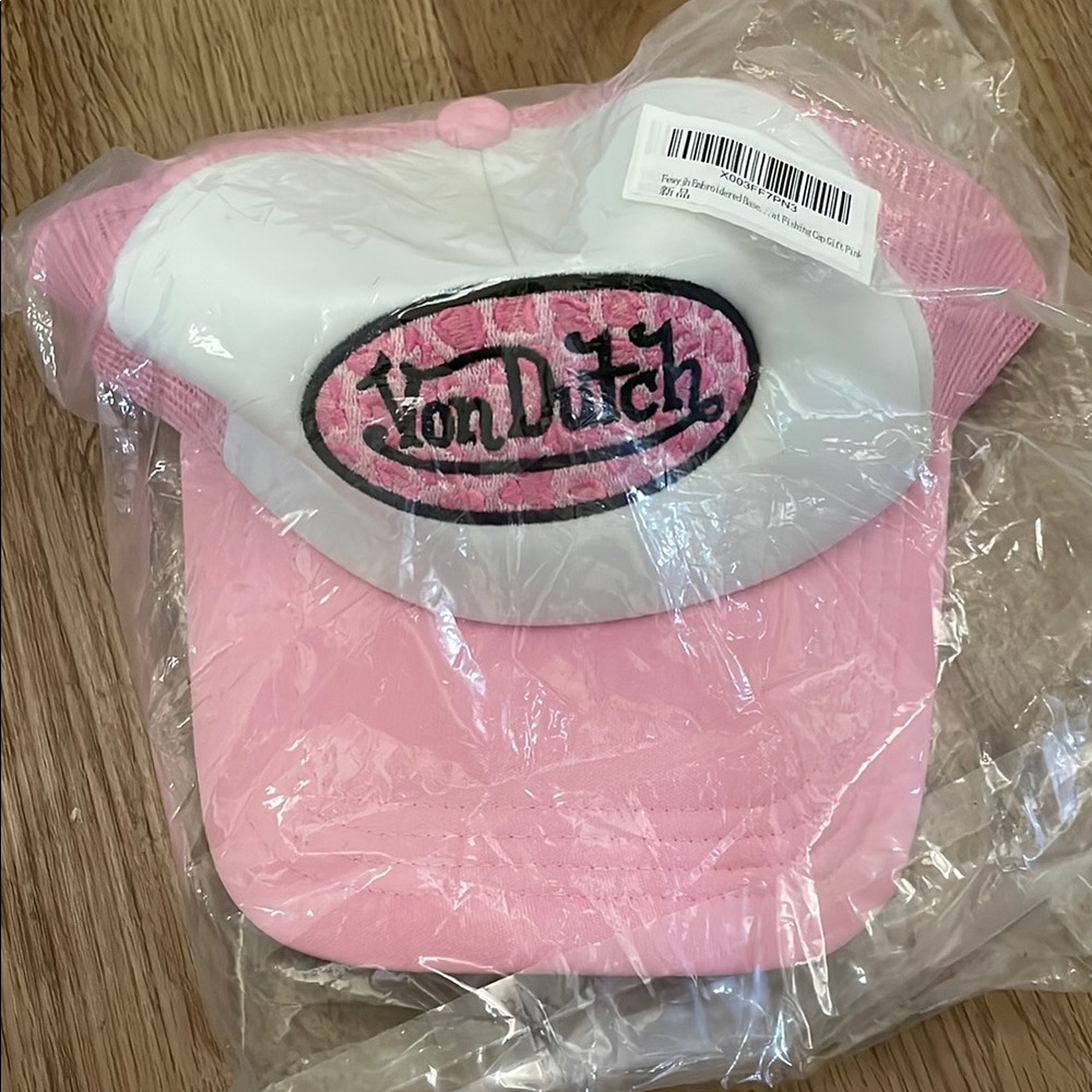 Von Dutch Pink and White Baseball Cap - Picture 4 of 10